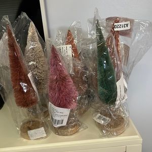 Anthropologie bottle brush trees. Brand new with tags!